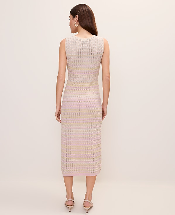 Ombr&eacute; Crochet Sweater Dress