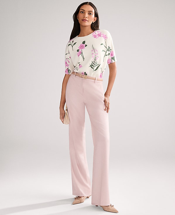 Floral Jacquard Sweater Tee