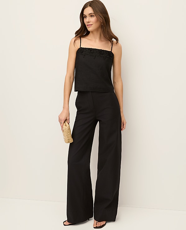 The Petite Modern Wide Leg Pant in Bi-Stretch