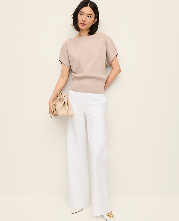 The Petite Modern Wide-Leg Pant in Bi-Stretch