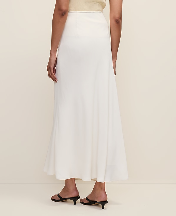Petite Bias Flare Maxi Skirt