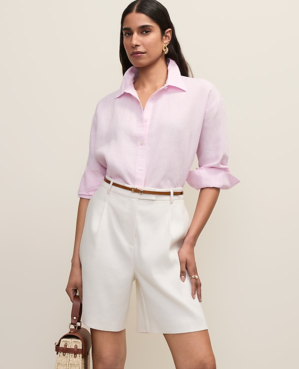 The Petite Linen Button Down Shirt