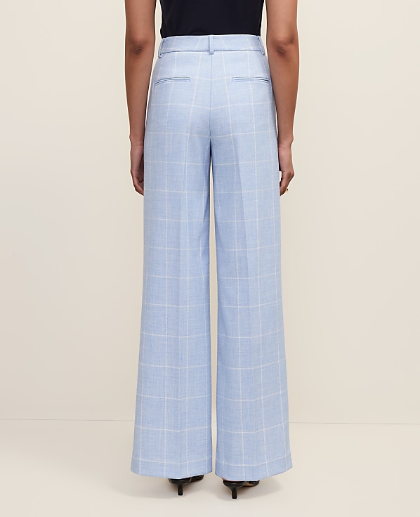The Wide-Leg Pant in Windowpane