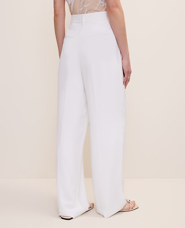 The Petite Pleated Straight Pant