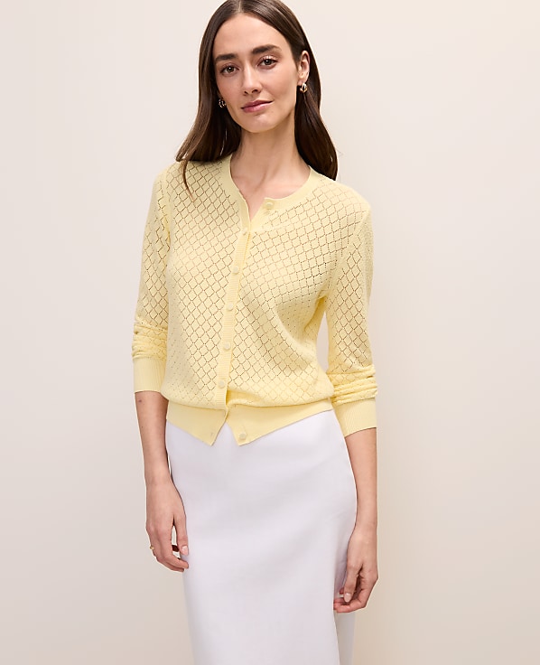 Pointelle Stitch Ann Cardigan