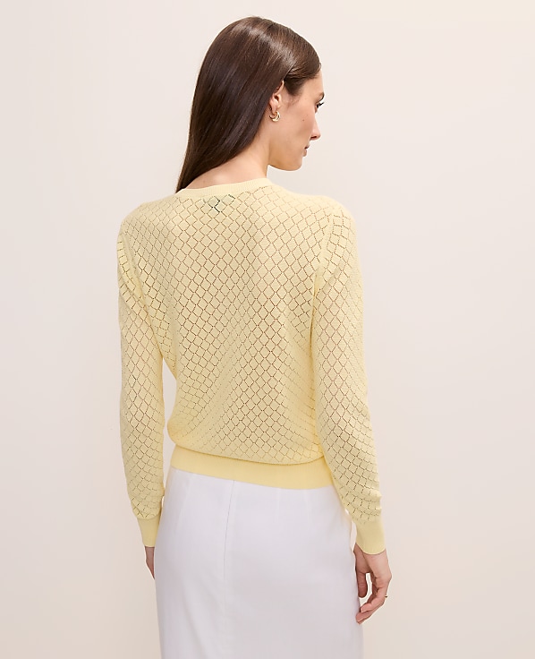 Pointelle Stitch Ann Cardigan