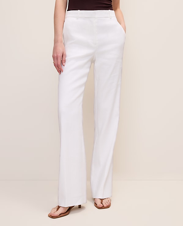 The High Rise Trouser in Linen Blend