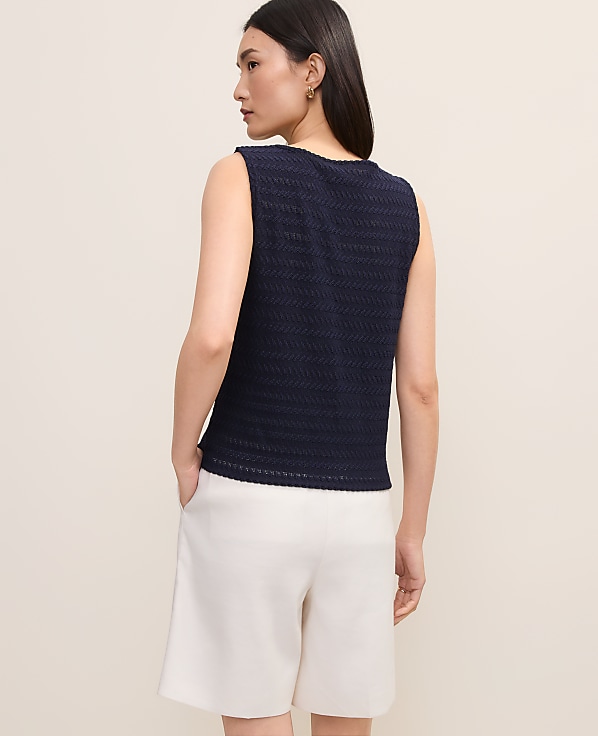 Petite Crew Neck Shell