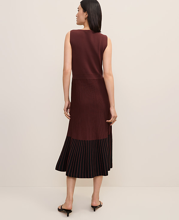 Petite Colorblock Midi Sweater Dress