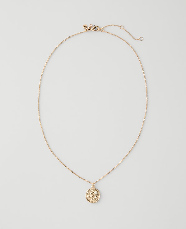 Textured Pendant Necklace