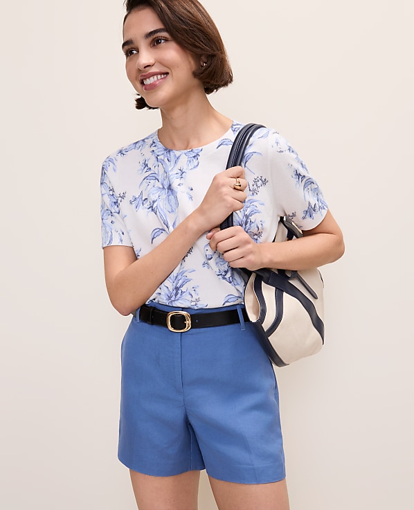 Petite Floral Sweater Tee