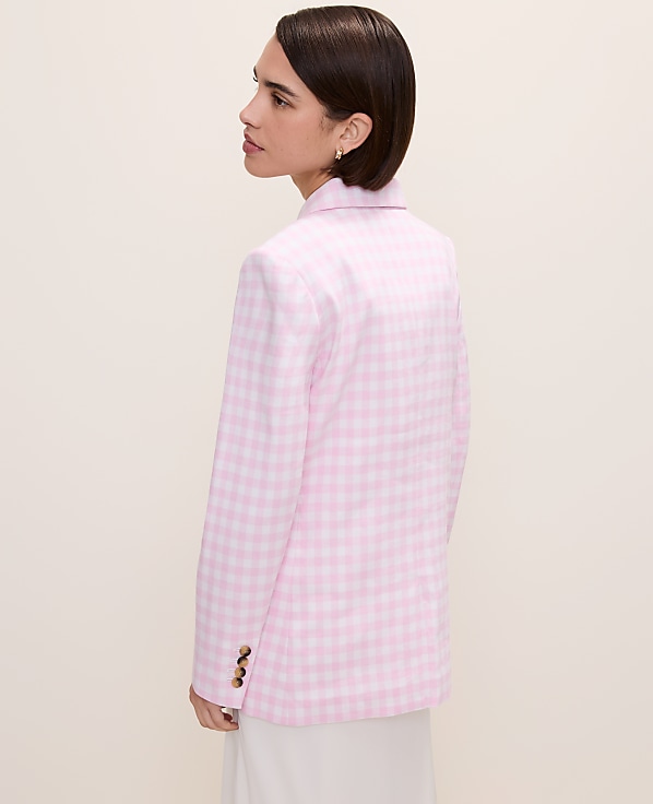 The Gingham Longline Blazer