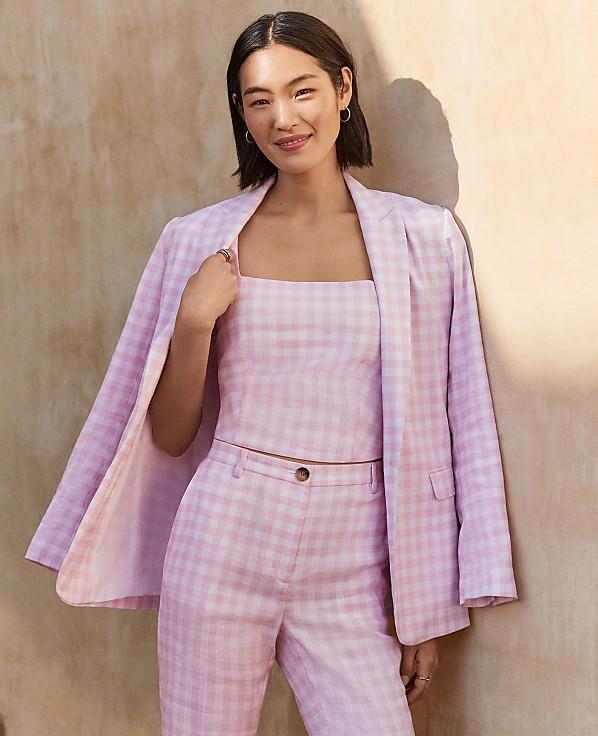 The Gingham Longline Blazer
