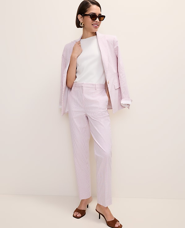 The Ankle Pant in Seersucker