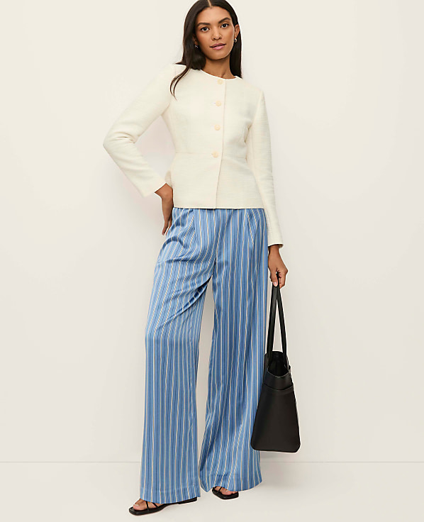 Petite Tweed Peplum Jacket