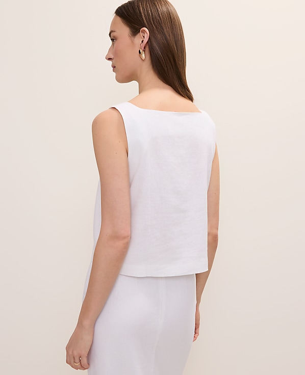 Linen Blend Tank Top