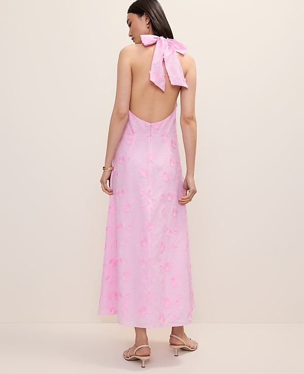 Petite Halter Floral Maxi Dress