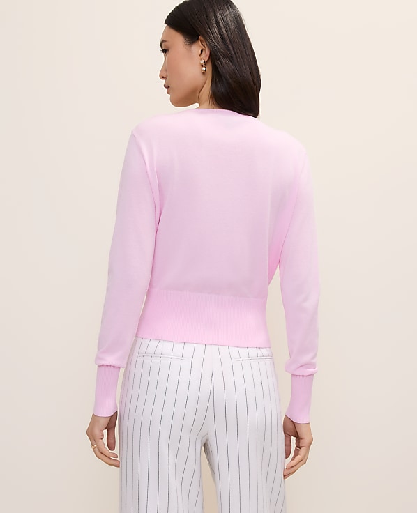 Petite Crew Neck Cardigan