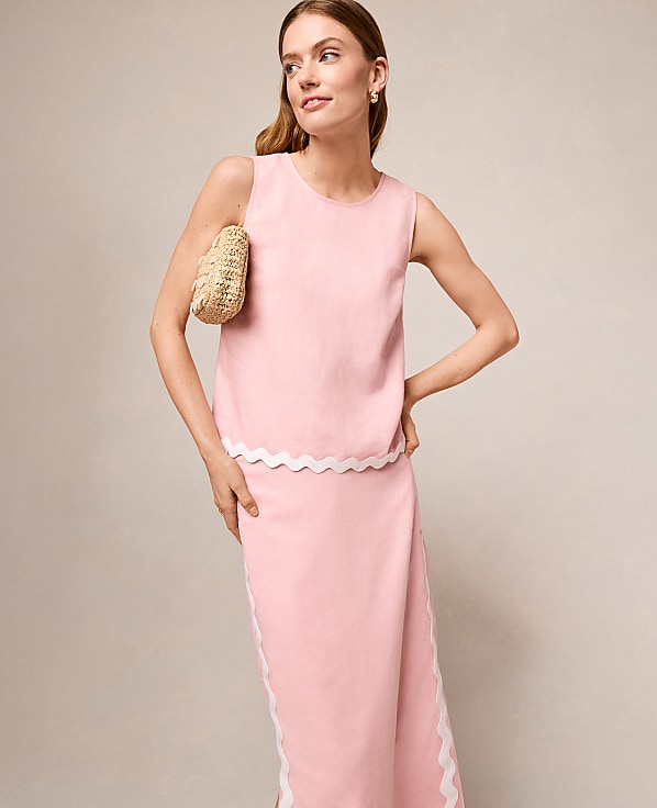 Tank Top in Linen Blend