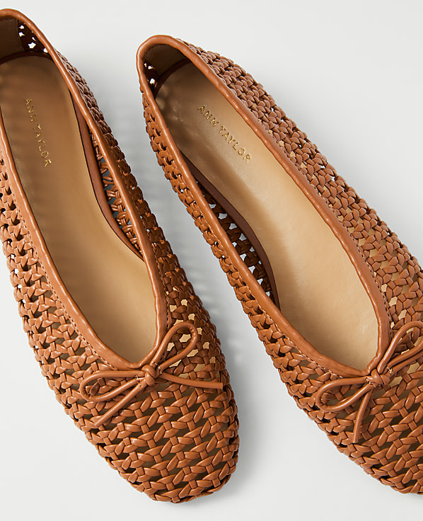 Woven Bow Ballet Flat