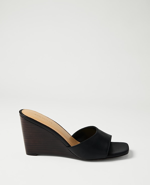 Leather Wedge Sandal