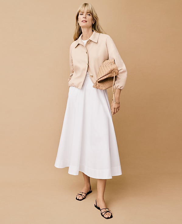 Petite Full Midi Skirt