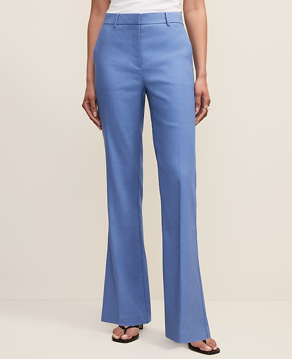 The High Rise Trouser in Linen Blend
