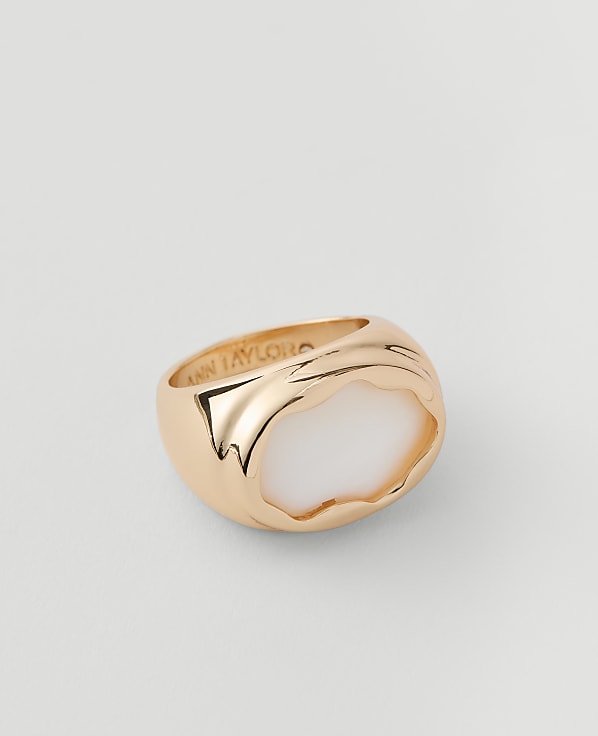 Metal Stone Ring