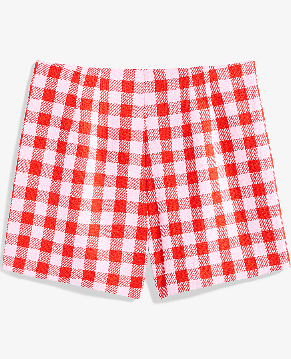 The Gingham Side Zip Short