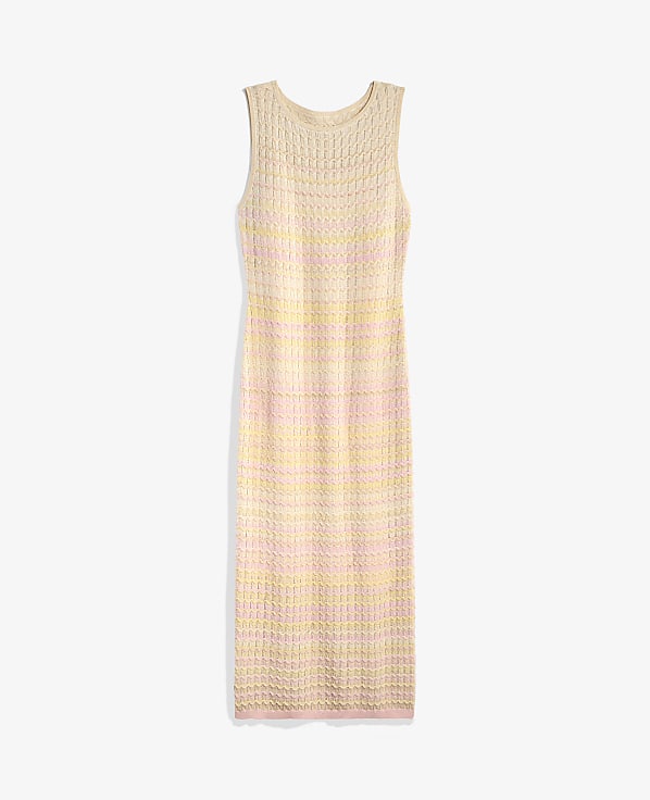 Ombr&eacute; Crochet Sweater Dress
