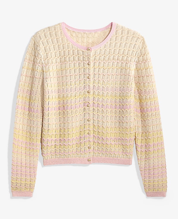 Petite Crochet Cardigan in Ombr&eacute;