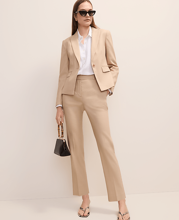 The Petite Everyday Ankle Pant in Linen Blend