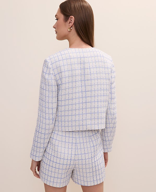 Petite Patch Pocket Jacket in Tweed