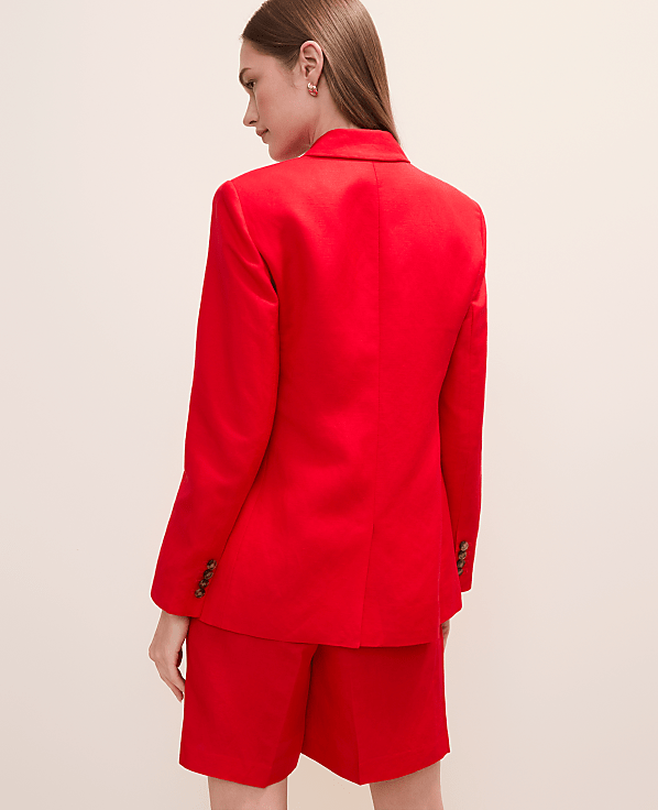 The Petite Crosby Blazer in Linen Blend