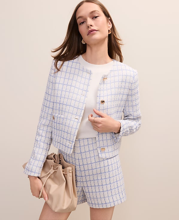 Patch Pocket Jacket in Tweed