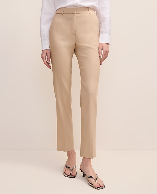 The Everyday Ankle Pant in Linen Blend