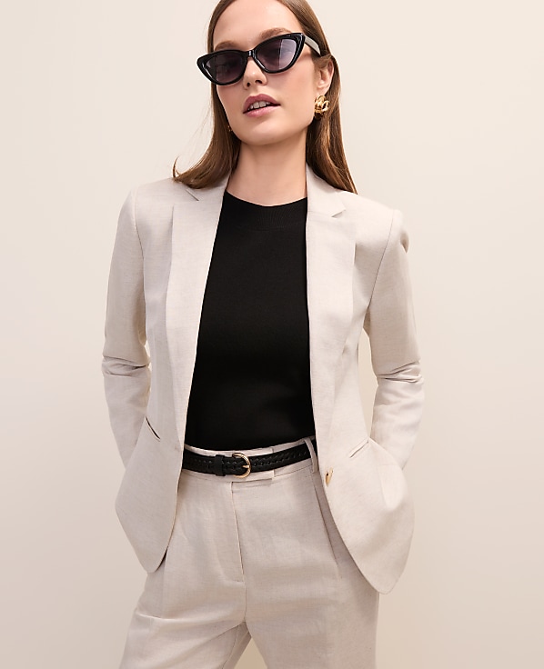 The Hutton Blazer in Linen Blend
