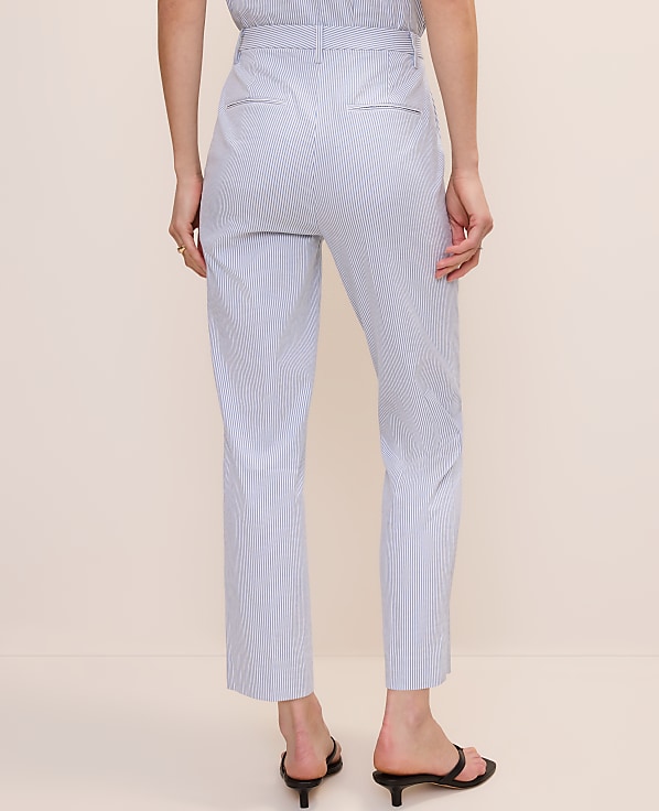 The Petite Ankle Pant in Seersucker