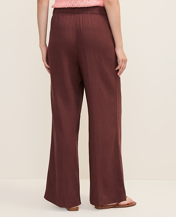 Weekend Easy Fit Wide-Leg Pant in Linen Blend