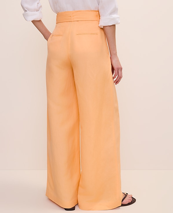 Paperbag Pant in Linen Blend