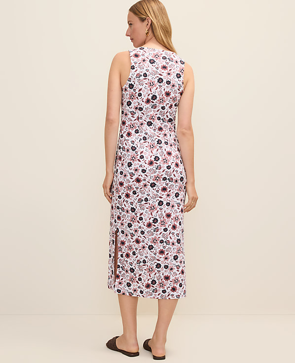 Weekend Floral Tie Waist Sheath Dress