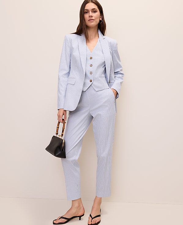 The Ankle Pant in Seersucker