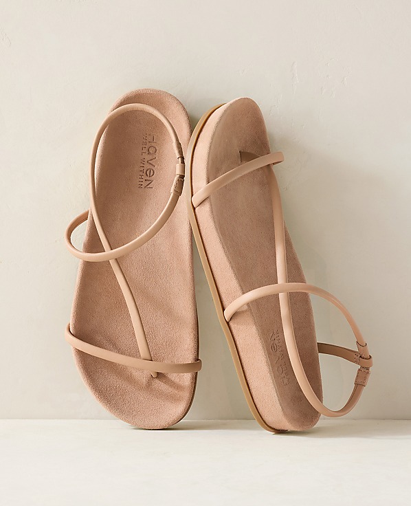 Haven Well Within Strappy Leather Molded Sandals