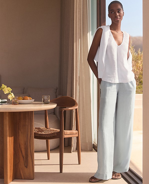 Haven Well Within Linen U-Neck Tank