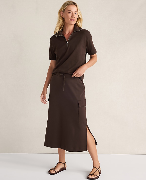 Haven Well Within Organic Cotton Interlock Cargo Skirt