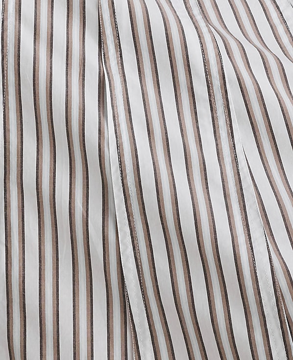 Haven Well Within Organic Cotton Poplin Stripe Drop Waist Skirt