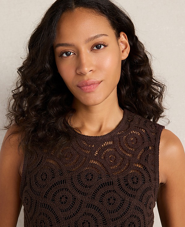 Haven Well Within Cotton Crochet Scalloped Tank