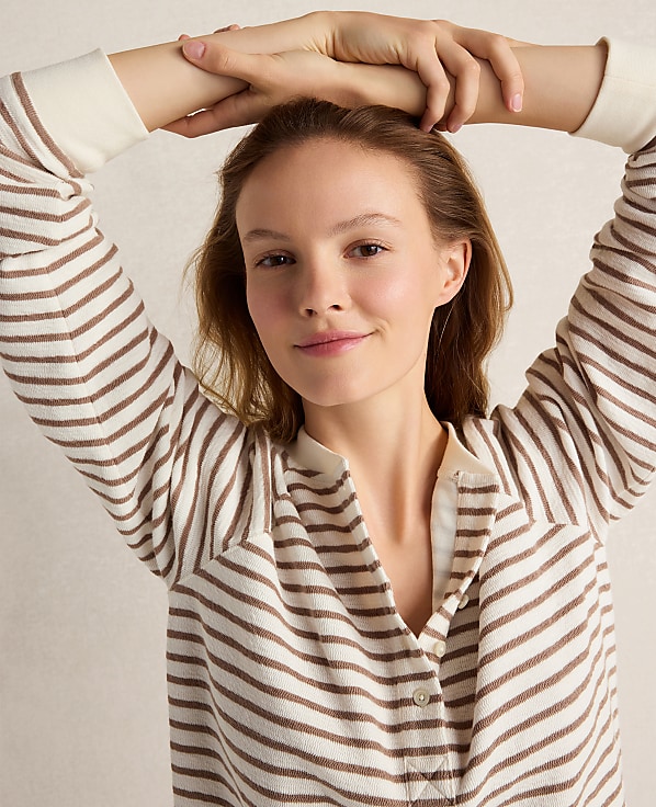 Haven Well Within Cotton Blend Textured Henley