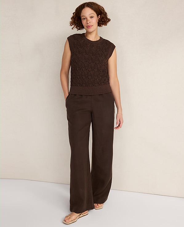 Haven Well Within Organic Cotton Chain Pointelle Sweater Vest