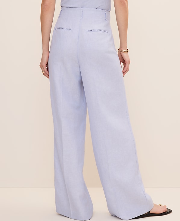 Petite Pleated Wide-Leg Pant